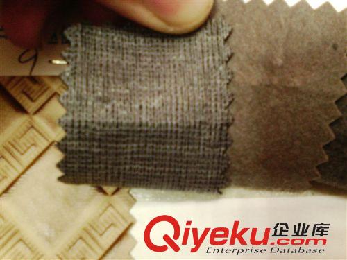 編織紋 義烏皮革廠家直銷 PVC人造革 噴涂大方格原始圖片3