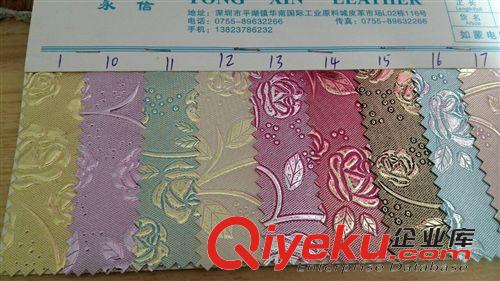 人造革PVC印花紋 2015年新款 pvc玫瑰印花紋 相冊裝飾革