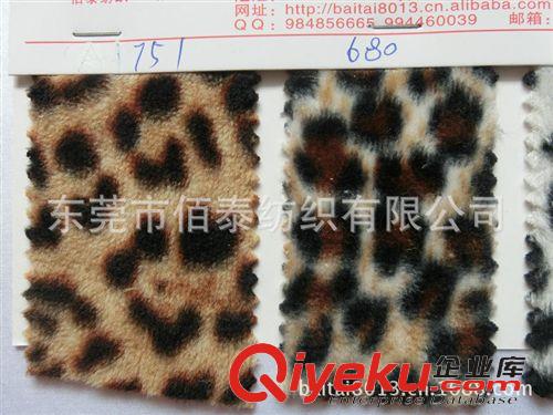 超柔剪毛絨系列面料 0158#豹紋印花超柔短毛絨印豹紋面料超柔剪毛絨印豹紋豹點面料原始圖片2