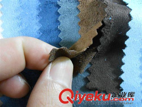 廚房用紡織品 供應(yīng)仿皮絨布料沙發(fā)箱包鞋材皮絨面料仿皮布料抓絨布料手機(jī)套布料原始圖片2