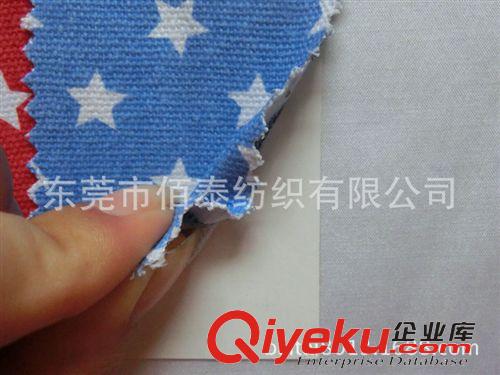 箱包鞋材面料 0056#12安全棉帆布印1cm左右五角星 結實好用箱包鞋材帽子專用布原始圖片2