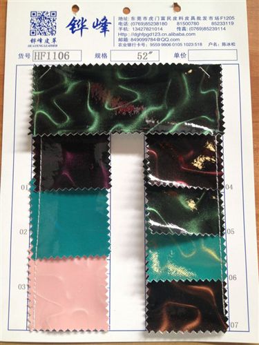 服裝皮革 廠家直銷 印刷格利特 表面覆膜格子 環(huán)保人造革
