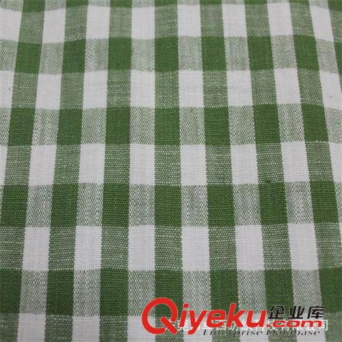 麻布 全棉色织双色格子布 手工棉布 服装鞋材家纺面料