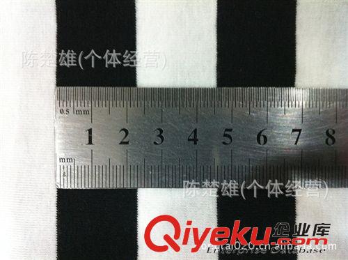 夏季產品 廠家直銷32支全棉1CM 2CM條紋針織布 色織彩條布 服裝面料批發