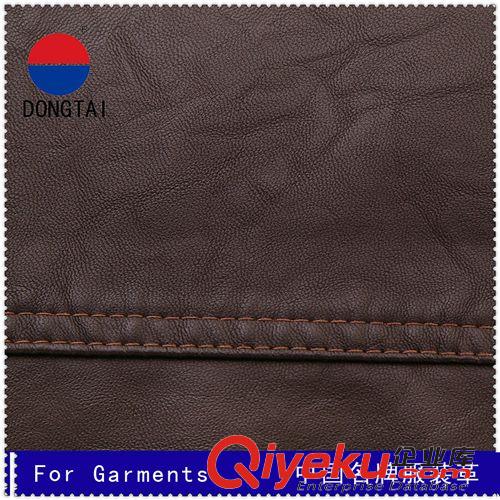 東泰溫革 服裝革 東泰溫革 供應(yīng)gdpu面料 仿羊紋 服裝水洗PU皮原始圖片2