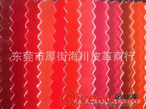 箱包革，手袋革 皮革廠家直銷 現(xiàn)貨 毛底 柔軟無痕鏡面PU革 亮光漆皮純色 合成革,原始圖片2