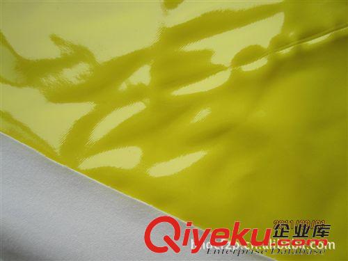 四面彈PU面料 供應(yīng)各類(lèi)塑身衣褲，jm服，瑜伽服等用針織四面彈環(huán)保PU面料原始圖片2