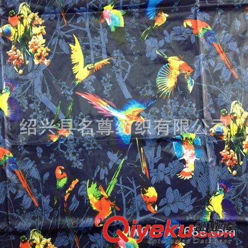 羽絨服印花系列 羽絨服鸚鵡小鳥印花面料 新款  ,廠家直銷大量花型可供選擇原始圖片3