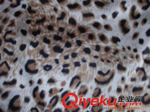 豹紋斑馬紋印花系列 供應(yīng)豹紋印花面料（滌塔夫，色丁，雪紡，桃皮絨，牛津原始圖片3