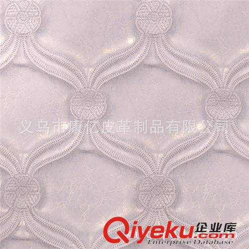 移門裝飾革（軟包） 康億熱銷 優(yōu)質(zhì)PU海棉刺繡軟包 沙發(fā)人造革 家具裝飾革 KY8008-1