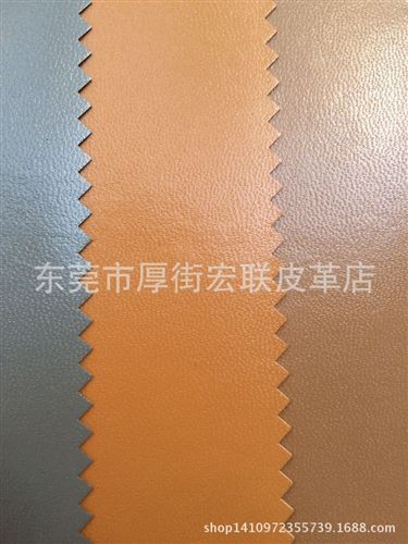 鞋面革 供應(yīng)人造革半PU皮革小羊紋原始圖片2