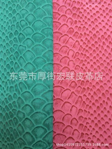 家具裝飾革 鱷魚紋皮革 箱包手袋軟包裝飾人造革 pu服裝合成革原始圖片3