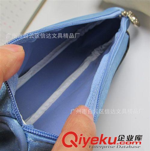 書包文具類 專業訂做帶提手女式筆袋  廣州手提筆袋訂做原始圖片2