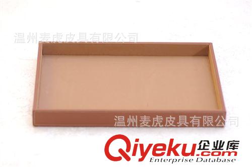 其他托盤 咖啡色皮制托盤，造型優美，優雅便于使用，適用于酒店，咖啡店原始圖片2