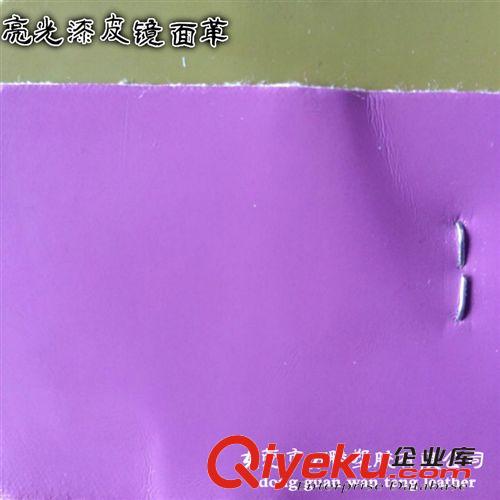 鞋材革 廠家批發(fā)現(xiàn)貨供應(yīng)1.0mmPU鏡面革 亮光漆皮皮革 手袋革 鞋材革原始圖片3