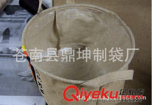 麻布袋 新款黃麻布袋  購(gòu)物袋 辦公雙耳收納雜貨袋原始圖片3