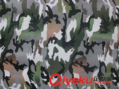 #gd箱包料# 新款珍珠紋印花PVC皮革 流行復古迷彩紋電子包裝革