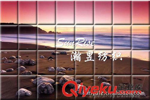 藝術壁畫 瀚昱藝術壁畫、KTV酒店藝術軟包、電視床頭背景藝術墻 自然風景式原始圖片2