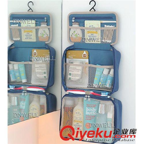 家居用品 韓版DINIWELL新款防水手提化妝包 折疊多層大容量 掛鉤洗漱包大號原始圖片3