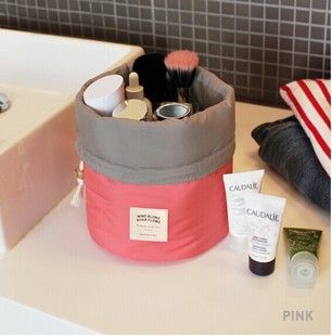 {zx1}產(chǎn)品 新款韓版旅行大容量化妝包  圓桶洗漱包 抽繩化妝品數(shù)碼收納包原始圖片2