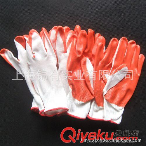 精品推薦 供應(yīng) 旭峰尼龍丁晴勞保手套 13針勞保防護(hù)膠手套 可以混批原始圖片3