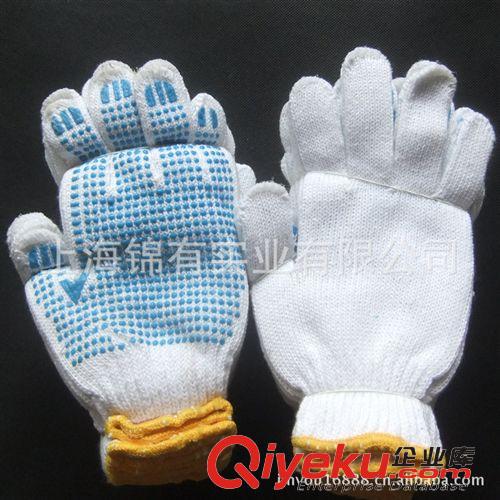 精品推薦 浦東外高橋紗點(diǎn)塑手套 防滑紗勞保手套 白棉手套 防靜電手套批發(fā)原始圖片3