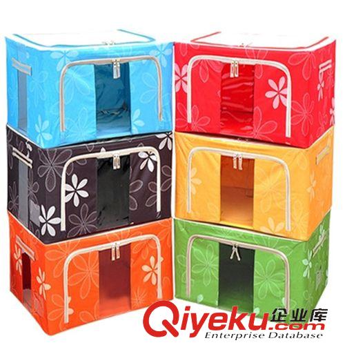 收納箱 混批 新款百納箱 收納箱 牛津布鋼架箱 透明超大雙視窗防水收納箱