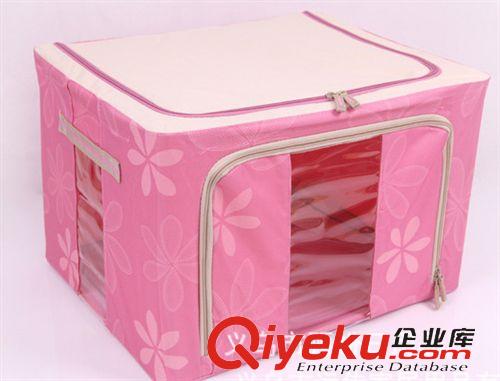 收納箱 混批 新款百納箱 收納箱 牛津布鋼架箱 透明超大雙視窗防水收納箱原始圖片2