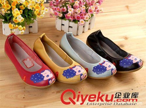 女鞋單鞋 批發tj新品圓頭女鞋單鞋zp媽媽鞋牛筋底護士鞋zp單鞋