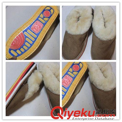 雪地靴 批發(fā)皮毛一體雪地靴外貿(mào)庫存羊皮毛一體鞋子廠家處理澳洲羊毛靴子原始圖片2