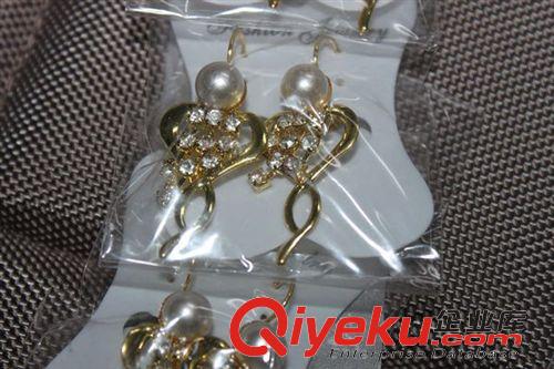 耳墜 廠家甩賣水晶葫蘆形珍珠耳環(huán) 韓版飾品 珠寶首飾 珍珠飾品原始圖片2