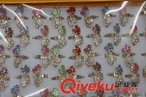 手鏈 韓版飾品批發 晶瑩綠寶石 大方精致水晶戒指批發