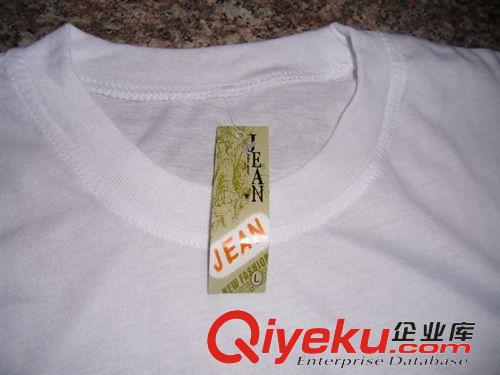 女式T恤 廠家全年供應(yīng)各類庫存外貿(mào)白版短袖廣告文化衫白色t恤下單定做原始圖片2