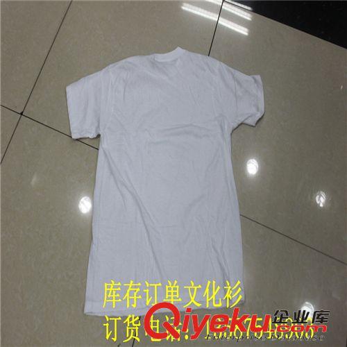 男式T恤 廠家外貿(mào)空白文化衫庫(kù)存白色圓領(lǐng)文化衫選舉游行專用文化衫批發(fā)原始圖片3