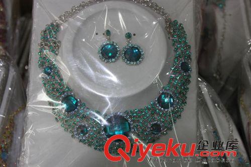 項圈 廠家清倉處理 tr彩鉆項鏈飾品 公主飾品多件套飾品庫存處理