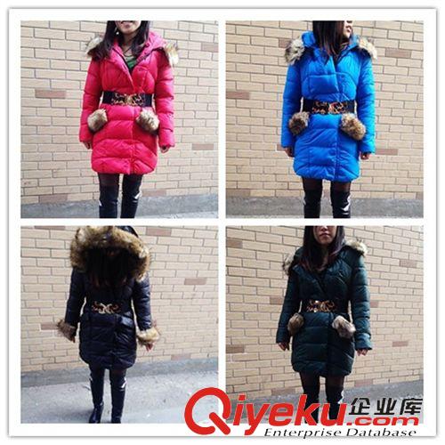 女式棉衣 長款羽絨棉衣 庫存羽絨棉服長款 羽絨棉服加厚處理 庫存保暖羽絨