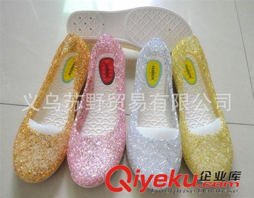 涼鞋 外貿(mào)網(wǎng)狀涼鞋女 女士吹氣網(wǎng)狀涼鞋 水晶涼鞋 女PVC涼鞋庫存處理原始圖片2