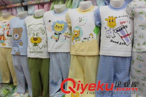保暖上衣 廠家外貿童裝兒童內衣套裝寶寶家居服純棉秋衣秋褲外貿兒童套裝原始圖片3