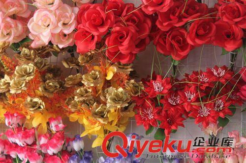 鮮花、花藝制品 原單外貿仿真花、花瓣、婚慶花束、絹花、花朵處理原始圖片2