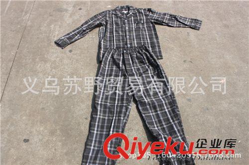 睡衣、家居服 外貿原單男款睡衣套裝男士長袖短袖睡衣套裝批發