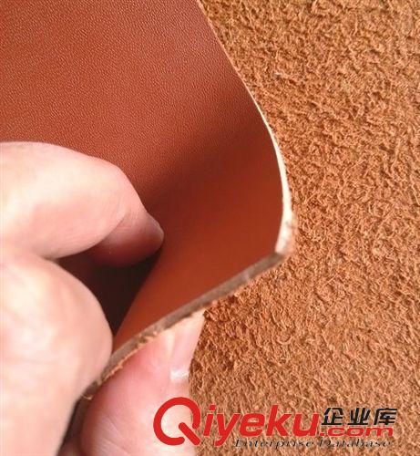 合成革 大量供應現貨gd1.8厚仿zp熱壓變色PU合成革原始圖片3