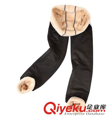 秋冬新款 秋冬不倒絨斜紋點(diǎn)點(diǎn)假透肉踩腳襪一體褲加絨厚打底褲一件代銷原始圖片3