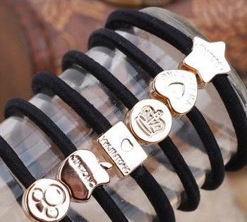 潮流飾品 贈品精品貨源旅游紀念韓版韓式/韓國風愛心發圈、發繩頭飾hg