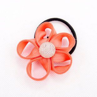 潮流飾品 TS3251韓版拉鏈發繩 齒邊花朵發圈 時尚金扣頭花頭飾 一件代銷