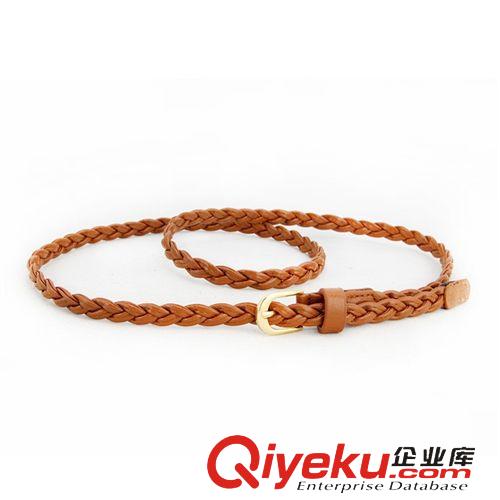 經(jīng)典女士腰帶 腰飾 手工編制裝飾時(shí)尚韓版百搭女編制腰帶細(xì) 簡(jiǎn)約潮皮帶褲帶編織針扣