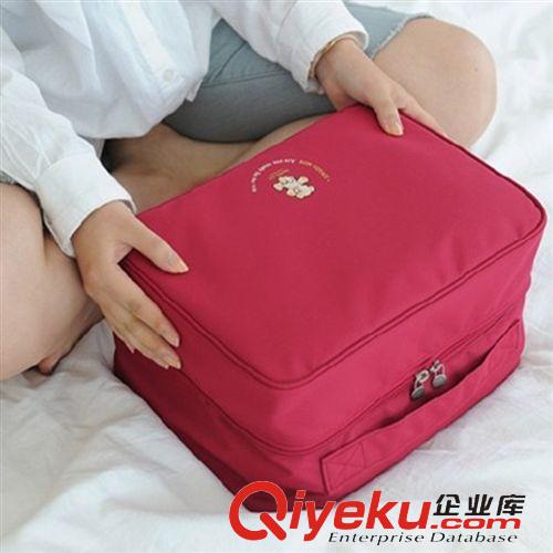 收納袋系列 韓版新款防水手提多隔層衣物收納袋 旅行整理收納包 M號