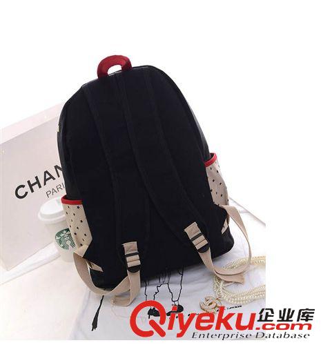 雙肩背包 廠家 新款小熊藍(lán)精靈熊背包 復(fù)古童真小熊女包 雙肩包書包學(xué)生包原始圖片2