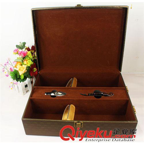 【酒盒現(xiàn)貨區(qū)】 現(xiàn)貨禮盒 雙支裝紅酒包裝 葡萄酒包裝 紅酒皮盒 皮質(zhì)紅酒盒原始圖片3