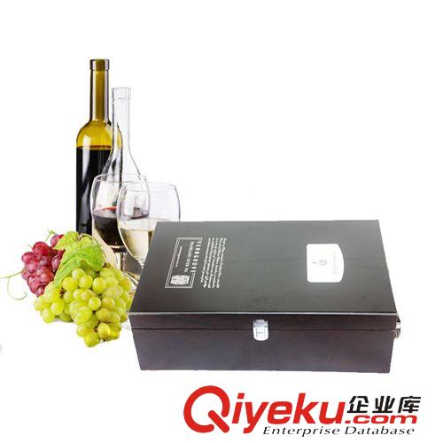 【酒盒現(xiàn)貨區(qū)】 廠家直銷 仿木盒 雙支紅酒盒 葡萄酒包裝盒  酒具套裝原始圖片2