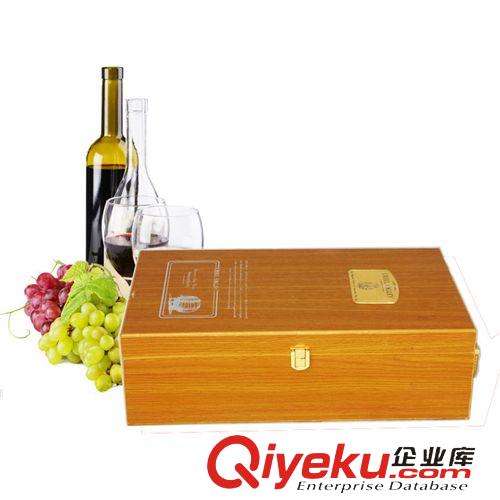 【酒盒現(xiàn)貨區(qū)】 廠家直銷 仿木盒 雙支紅酒盒 葡萄酒包裝盒  酒具套裝原始圖片3